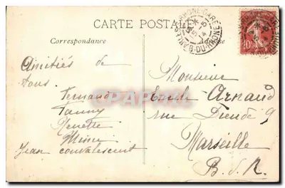 Mireille (A. Mercié) — Atingida por insolência diante da igreja das Santas Maria da Mar — No 365, Coleção L.A. — Verso