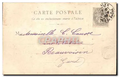 Okręgi Arles — Rue de Village aux Baux — R. F. Chalon-Saône, n°89 — Rewers