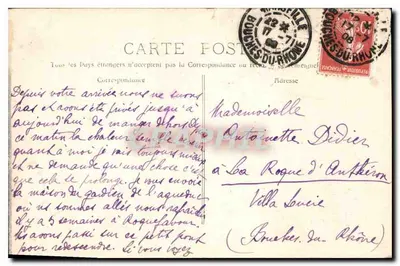 Rouquefavour - Szczyt Aqueducu — fototypia E. Lacour — Marseille, nr 3892 — Rewers