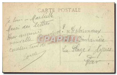 Marselha - N.-D. de la Gard - editor desconhecido, n° 47 — Verso