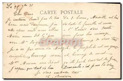 Marseille — N.-D. de la Garde e o Castelo de If — Verso