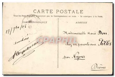 Marsiglia - N.-D. della Guardia — Edizione della Samaritaine, n°9 — Verso