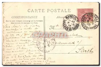 Marseille - De Ingang van het Oude Haven — Uitgave van de Samaritaine, n°10 — Achterkant