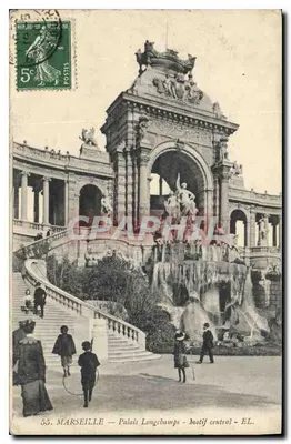 Marselha — Palácio Longchamps — Motivo central — EL.