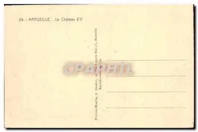 Zamek If — Marsylia — Wydawnictwo Mireille — Rewers
