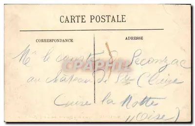 Marseille — Plac de Bourse i Monument Pierre Puget — LL — Rewers