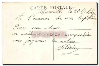 Marseille (2) — Het Palais Longchamp, hoofdmotief - A.T. — Achterkant