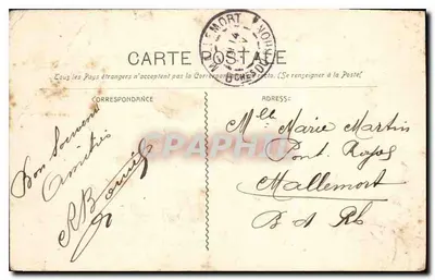 Marselha - O Hotel das Postas — L.P. — editor L.P. (Lyon-Paris) — Verso