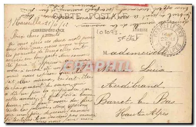 Place de la Bourse — Marselha — EL, n°105 — Verso