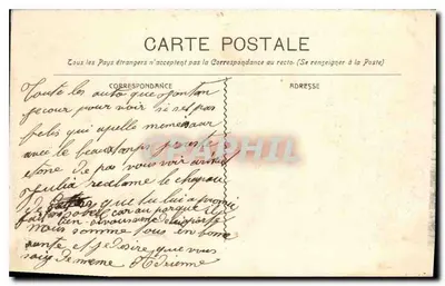 Marselha - A Prefeitura — editor Nouvelles Galeries, n° 346 — Verso