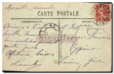 Marsiglia — La Rue Noailles — BR - 1564 — Verso