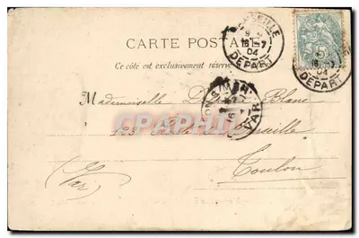 Marseille — Le Vieux-Port et Notre-Dame-de-la-Garde — G. M. 163 — Achterkant