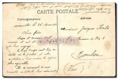Marselha — Nossa Senhora da Guarda — editor não identificado, n° de série 2 — Verso