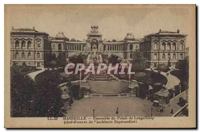 Marseille — Conjunto do Palácio de Longchamp (obra-prima do arquiteto Espérandieu)