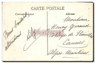 Marselha — Fontaine Cantini — PB — Verso