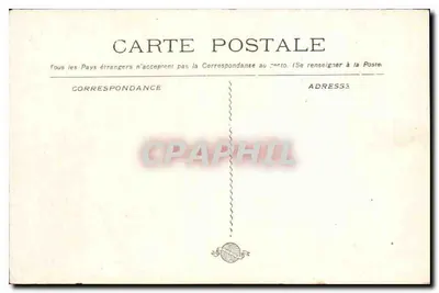 Marseille — Hotel Pocztowy i Telegraficzny — wydawca nieznany — Rewers
