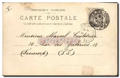 Marseille — Palais Longchamp — Marius Bougues, uitgever n°105 — Achterkant