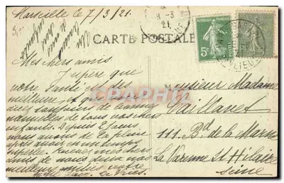 MARSEILLE - Pałac Longchamp (główny materiał) - Z.Z. — Rewers