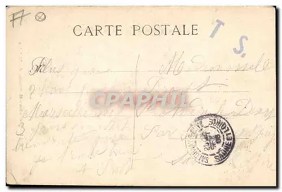Marselha - Monumento dos Mobiliers — Y.P. 11, editor V.P. 11 — Verso