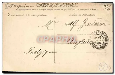 Marseille - Pałac Sądowy — figura R. Montaury — wydawca Sientaulo, nr 16 — Rewers