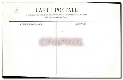Marseille. Zamek Longchamps — widok na centralną fontannę — LL. nr 199 — Rewers