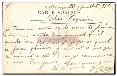 MARSEILLE — Il ponte per il trasbordo e il Vieux Port, visti dal Faro — Edit. delle Nuove Gallerie, n°16 — Verso