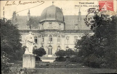 Hôtel de Ville, lado Jardim — Toul — Editor Émile Rassemeur
