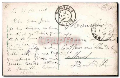 Metz, Most św. Georgen z kościołem św. Segolens — G. Forlager, Metz, nr 246 — Rewers