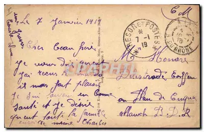 Metz — Esplanada i Kaiserbrunnen — wydawca nieznany — Rewers