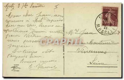 Metz — Katedra — Stara pocztówka nr 11, wydawca MAKQUE — Rewers