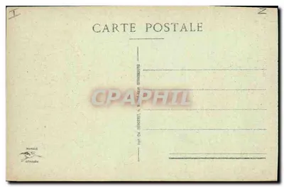 Posąg marszałka Faberta — Metz — wydawca CH. Bergeret, Strasbourg — Rewers
