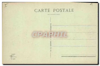 Metz — Fontanna na Esplanadzie — Wydawca Ch. Berberet, Strasbourg — Rewers