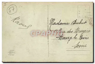 Metz — Centralna Poczta — wydawca Marque, nr 136 — Rewers