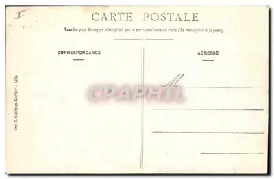 Lille - Plac Républiki - Pałac Sztuki - E. C. — Rewers