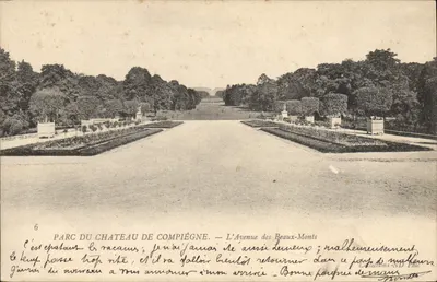 Parque do Castelo de Compiègne — A Avenida dos Beaux-Monts — Coleções ND Phot