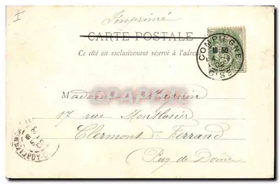 Compiègne - De mooie bergen — Tekening van Compagnie — n°6 — Achterkant