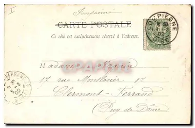 Compiègne - Park - Pelouse des Musas — wydawca J. Desgents, n°2 — Rewers