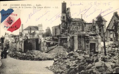 Senlis - Bairro da Licorne — destruições — Weibel, n°153