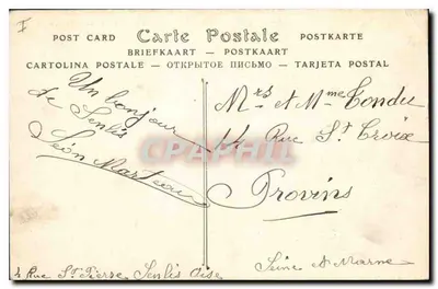 Senlis — Ruiny zamku Henryka IV i katedry — ND — Rewers