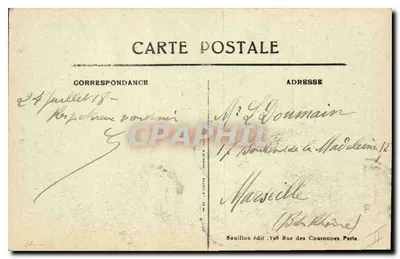 Rua da República — Senlis — destruições da guerra — editor Bouillon — Verso