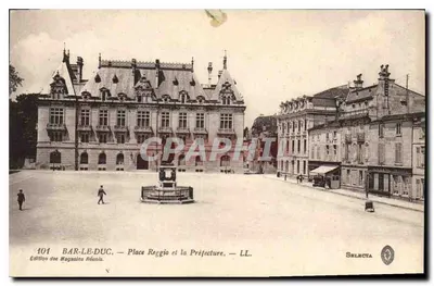 Bar-le-Duc — Place Raggio e a Prefeitura — Edição dos Magasins Réunis, n°101