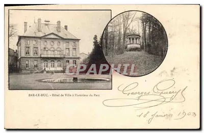 Bar-le-Duc - Hotel de Ville no interior do Parque — Georges Gueyry, editor