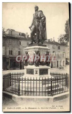 Bar-le-Duc — O Monumento do Maréschal Oudinot — Editor A. Colas, n°51