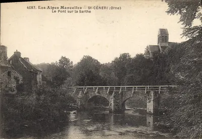 As Alpes Mancelhas — St-Céneri (Orne) — O Ponte sobre a Sarthe
