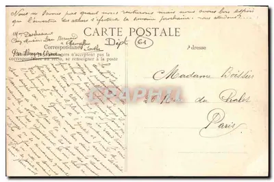 Saint-André-sur-Orne — Moinho e rio — A Normandia, ao redor de Alençon (Orne) - 115. — Verso