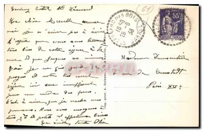 St-Céneri (Orne) — Kościół widziany z brzegów Sarthe — A. Dolbeau, nr 3010 — Rewers
