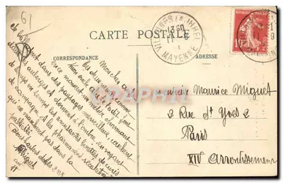 St-Céneri-le-Gérei — A Igreja — E.P. — n°149 — Verso