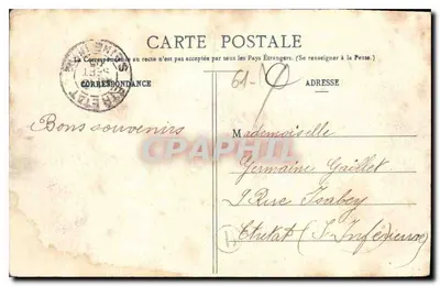As margens da Sarthe em St-Cénéri — Fábrica Vve Legagneux e Dique — Edit. Legagneux — Verso