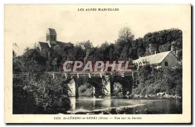 St-Céneri-le-Gérei (Orne) — Vista sobre a Sarthe
