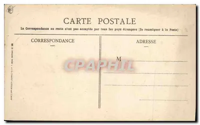 Clermont-Ferrand — widok katedry i pomnika Republiki — kolekcja Chocolat Menier — Rewers